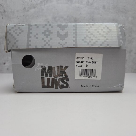 NEW Muk Luks Casual Wingtip Suede Sneakers Grey Blue Lace Up Mens 9
